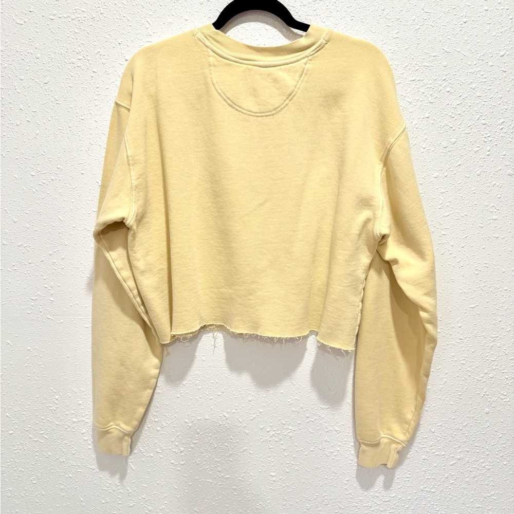 Blue‎ 84 Yellow Latham Ohio Cropped Sweatshirt M - Picture 5 of 7